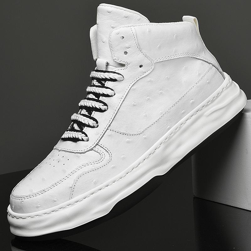 Módní Pánské Nízké Tenisky z Pravé Kůže Vysoké Kvality Pánské Pohodlné Základní Boty Pánské Šněrovací Ležérní Boty Klasické Skate Boty Pánské