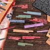 4 Sheets of 6 Tablet Stickers, Message Series, Student English Manual Account DIY Material Decoration Base Sticker