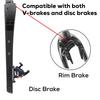 New RACE Carbon Fiber Gravel Front Fork,Half Internal Cable,Straight/Tapered Tube,Max Tire 700C x 45C,Thru Axle 12x100mm Or QR