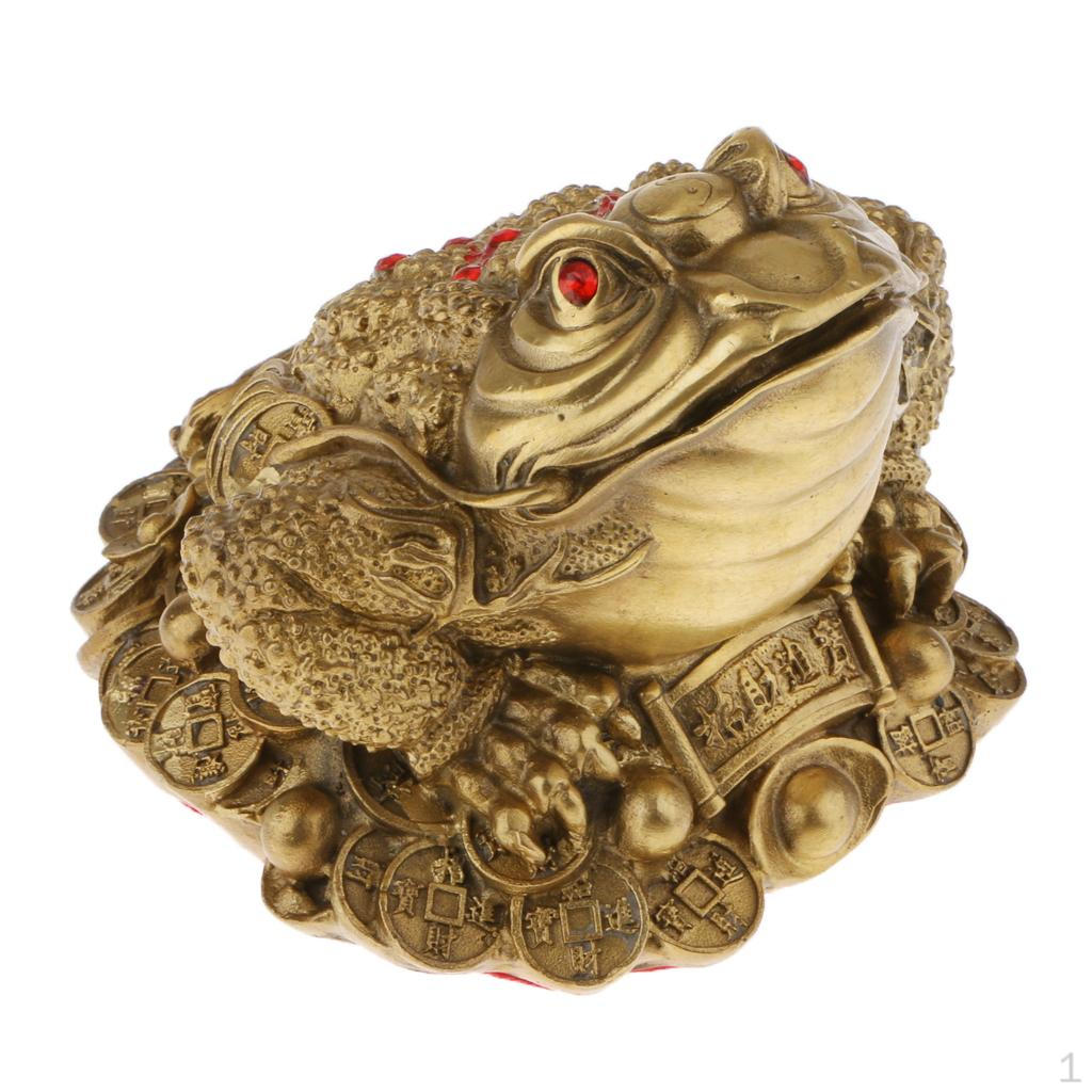 3 Legged Figurine Coin Statue home Decor M