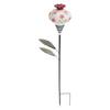 Plant-Themed Nectary-Bird Station with Pointed Ground Stake, Decorative Food or Water Point for Outdoor Lawn Placement