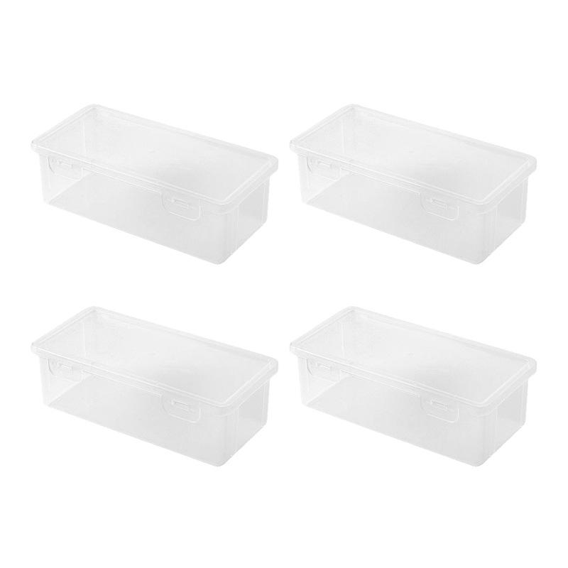 Fully Transparent Desk Organizer Box for Stationery and Sundries