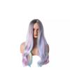 Colorful Lolita Long Curly Wig With Gradient Rainbow Highlights Synthetic Hair Cosplay Party Any Face Shape