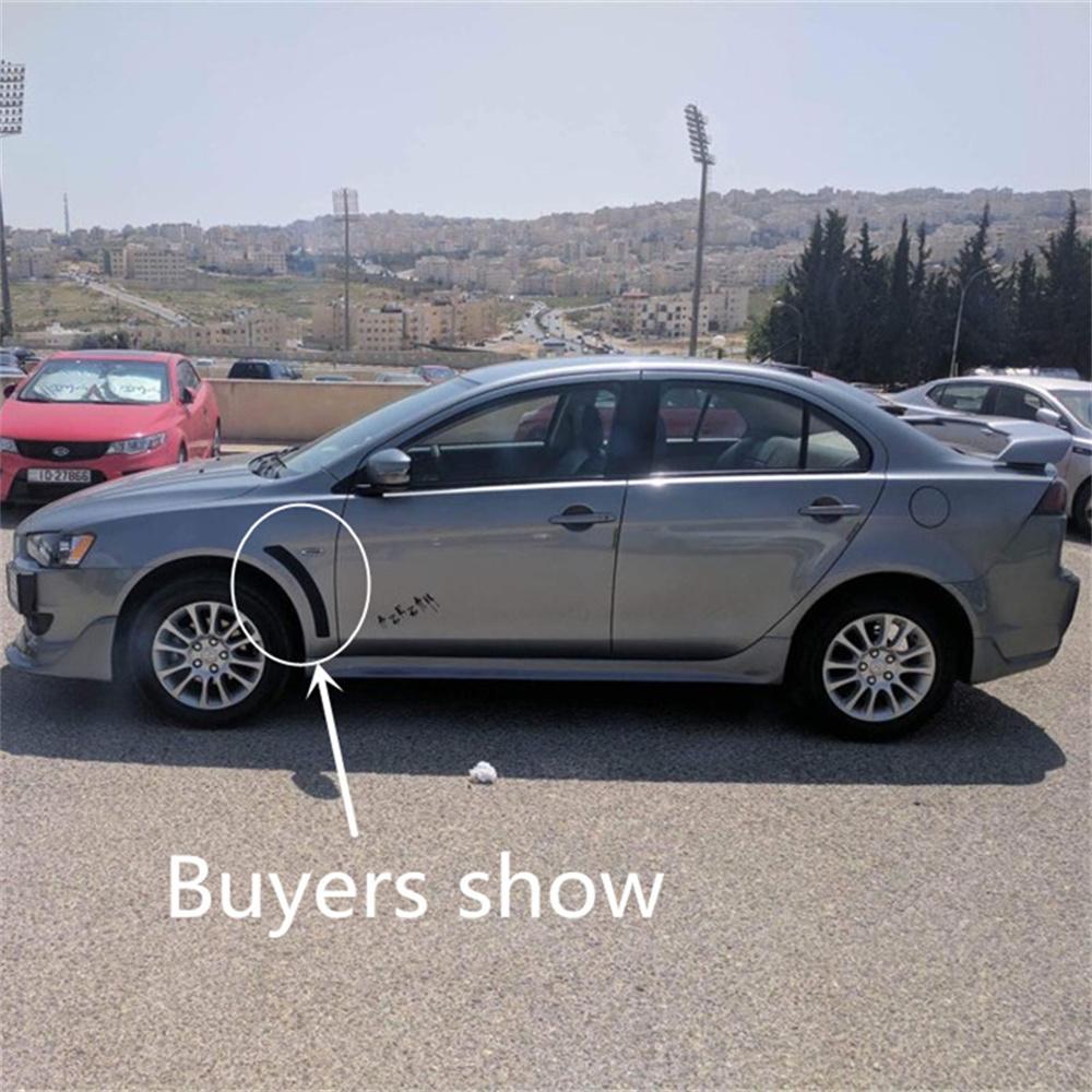 2x LEFT&RIGHT Car Front Wheel Fender Air Vent Cover Trim For 08-15 Lancer EVO X