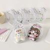 Portable Clear Hanging Storage Bag For Mini Figures Dolls Collectibles With Keychain Attachment And Zipper Closure