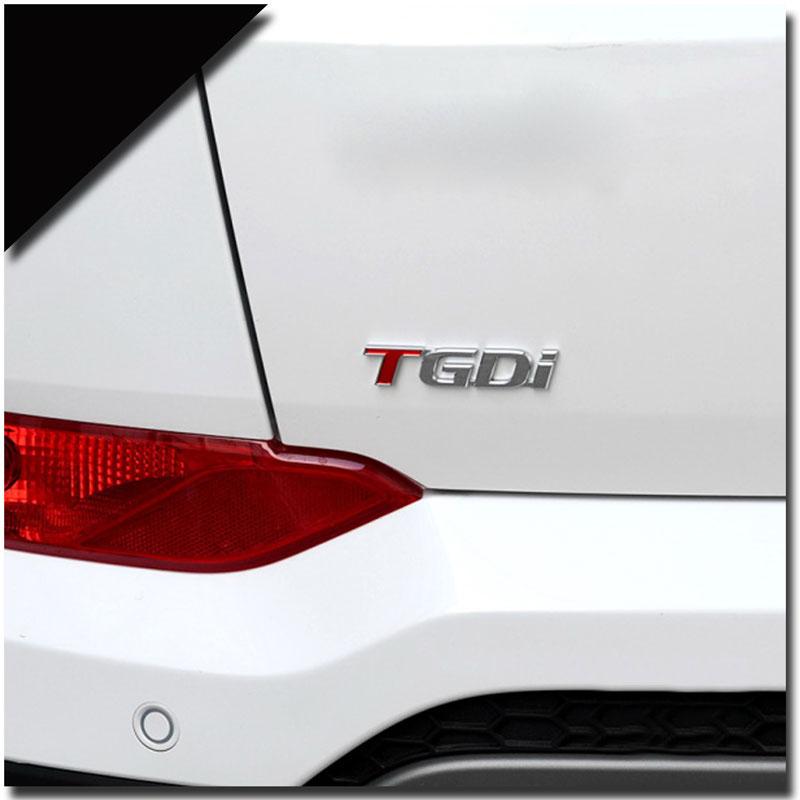 3D Metall T GDI Auto Kofferraum Aufkleber Für ix25 Tucson Shengda Modifiziertes High-End Abzeichen