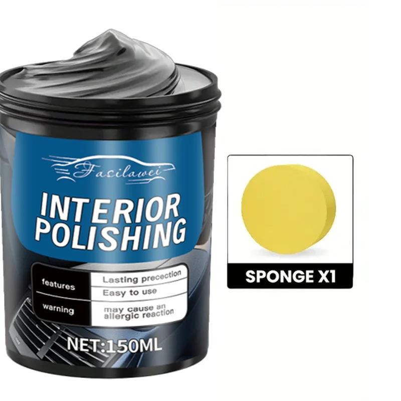 

NEWUniversal Leather Seat Polish - Multi-Purpose Car Interior Maintenance Cream for Upholstery & Plastic Restoration,Abs Plastic