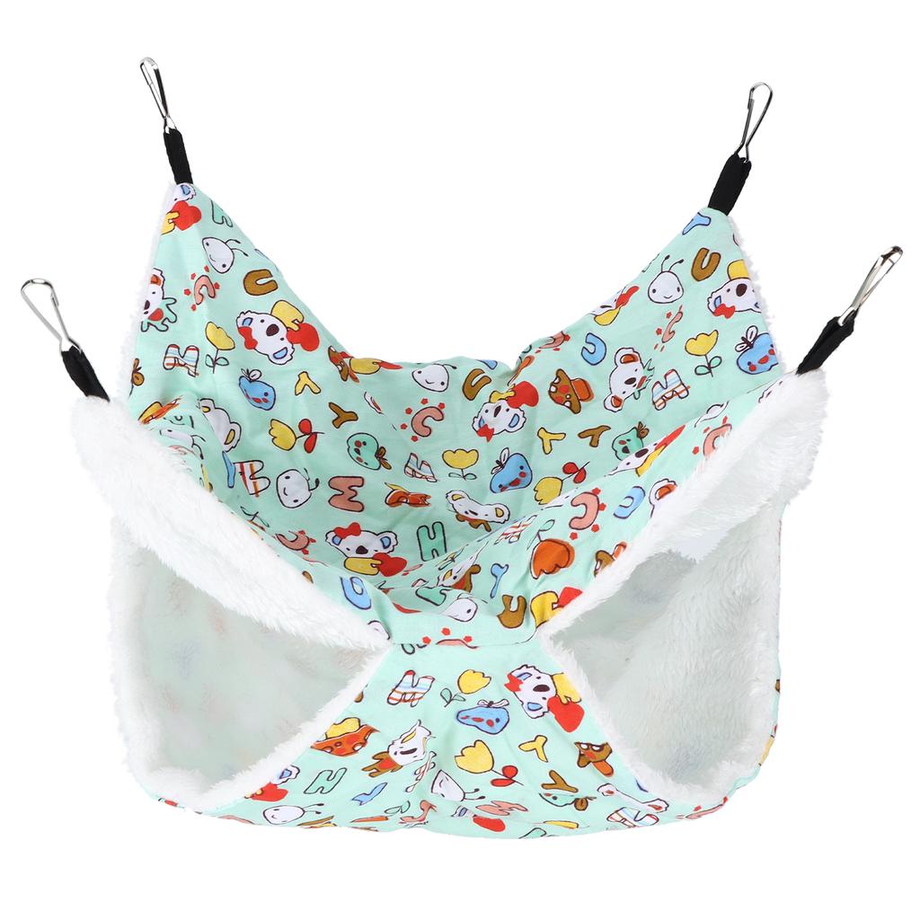 Small Animals Hanging Hammock Warm Plush Bunkbed Pet Cage Hammock for Hamster Ferret Chinchilla