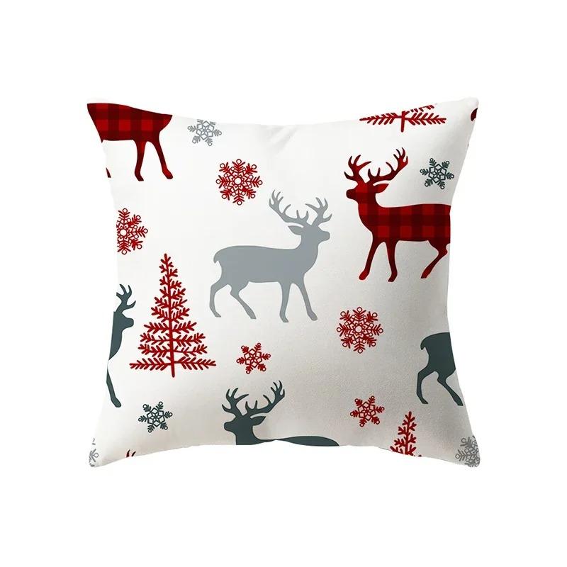 Christmas Themed Pillowcases Car Ornaments Office Santa Claus Living Room Sofa Home Pillowcases