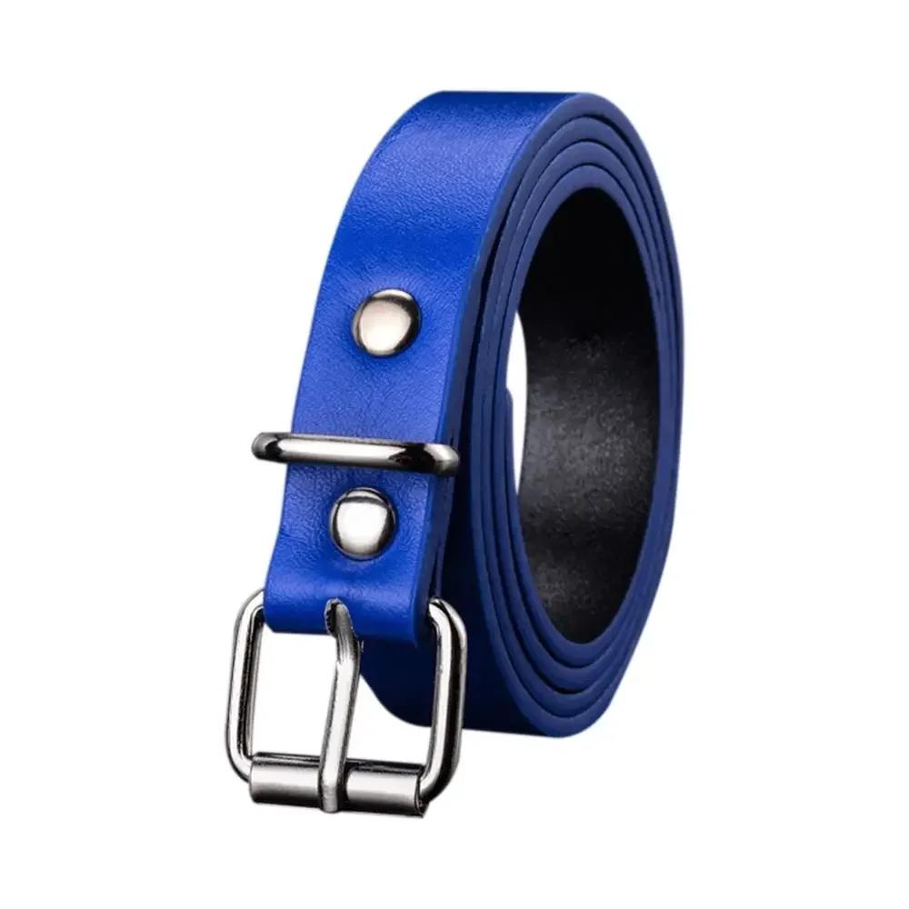 Children PU Leather Belts Boys Girls Kid Waist Strap Waistband Metal Buckle For Jeans Pants Trousers Dress Adjustable Belt