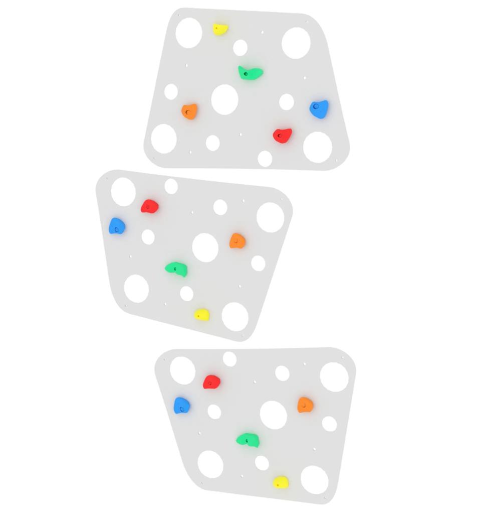 Climbing Wall Cheesy 3 White - Coloured Grips