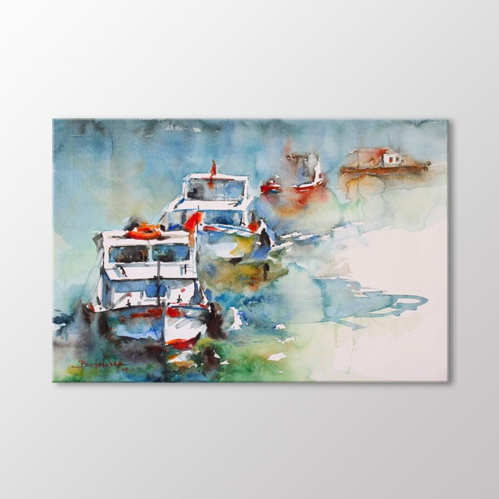 

Акварельная Живопись Лодки