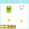 Cute Frog Ping Pong Training Toy For Kids With Adjustable Height
