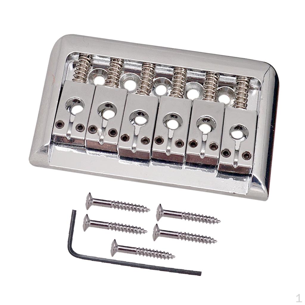 

Bridge Tailpiece with Screws Wrench for Electric Guitar Accessory срібний