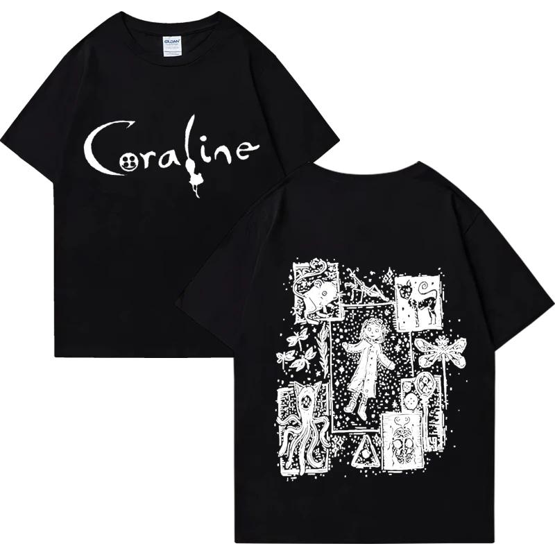 Caroline Movie Graphic Retro T-shirt 2025 Men's Fashion Retro T-shirt 100% Pure Cotton short-sleeved Men's T-shirt