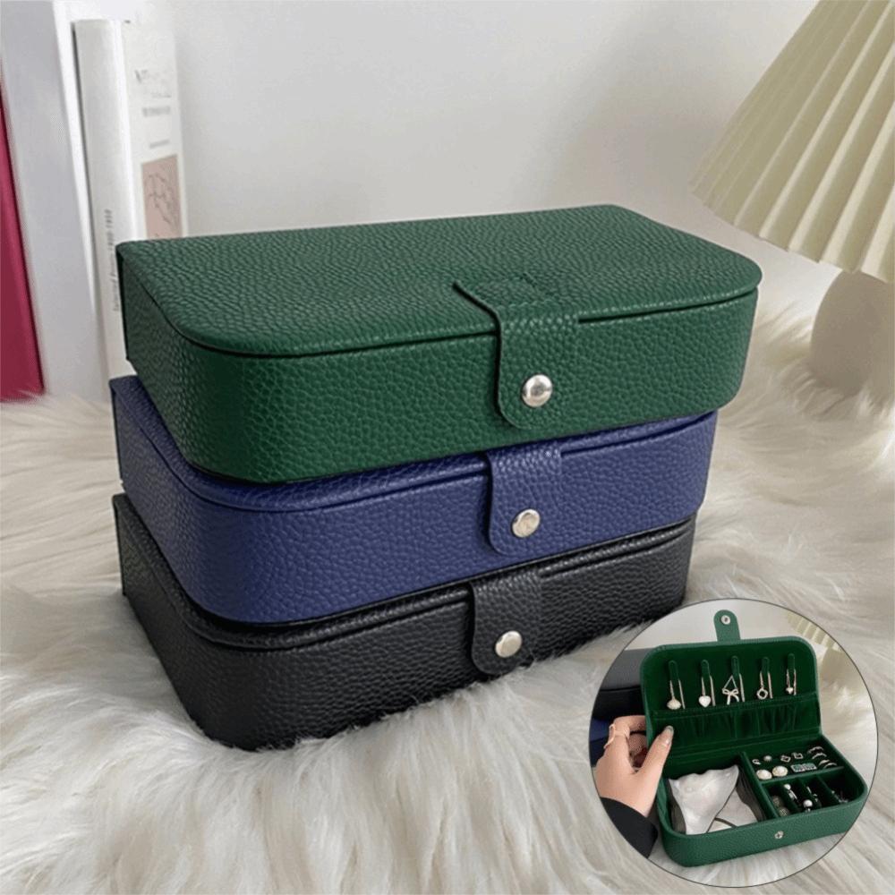 Portable Travel Jewelry Organizer Box Earring Ring Necklace Display Holder Girlfriend Gift