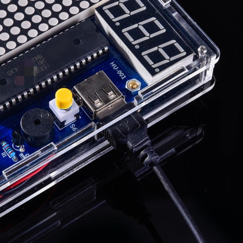 Herní sada DIY pájecí projekt Elektronická pájecí sada se 4 hrami a akrylovým pouzdrem, pro nácvik pájení