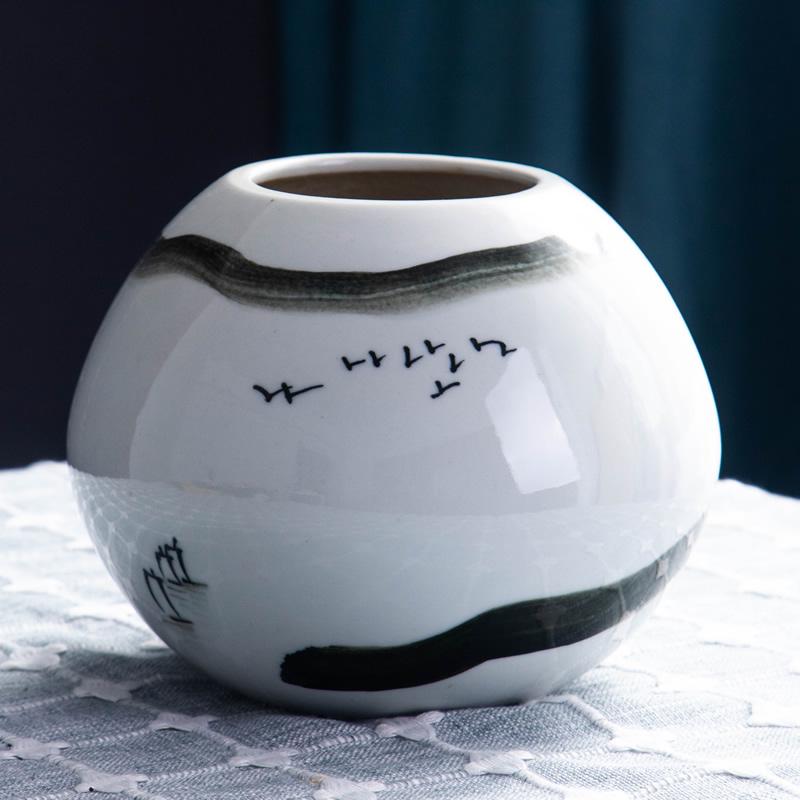 Moderní čínská keramická váza na sušené květiny – Kreativní domácí dekorace