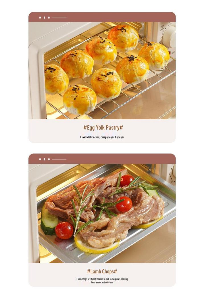 Rongshengda Small Multifunctional Double-Layer Electric Baking Oven Household Kitchen Appliance