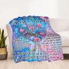 Friendship Poem Blanket Blanket Comfortable Great for Chair Seaside Livingroom Four Seasons Multipurpose Modern