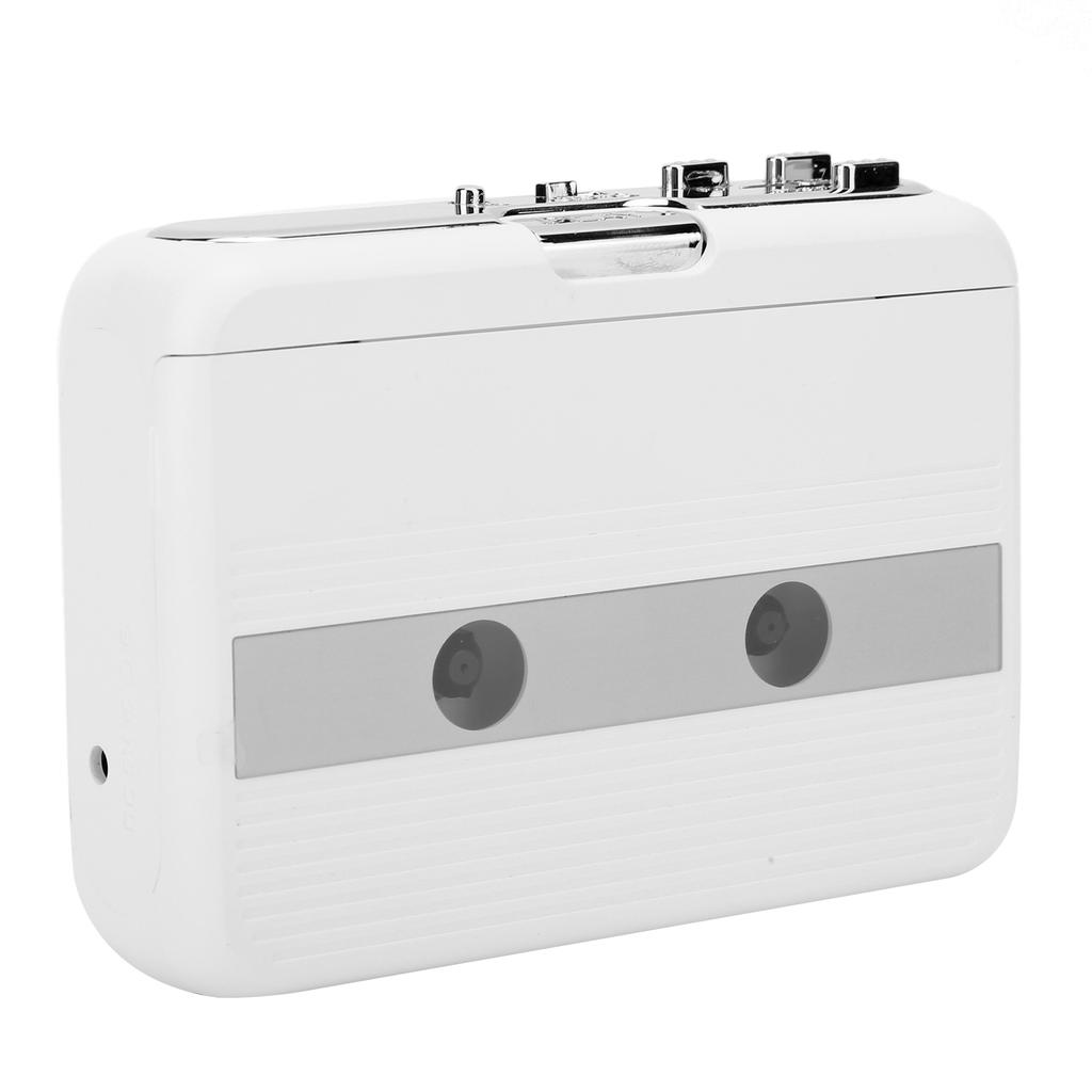 Portable Tape Player   Cassette Player FM Radio with AutoReverse Function(White )
