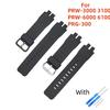 Pryskyřičný řemínek k hodinkám pro Casio PRW-3000 3100 6000 6100 PRG-300 vodotěsný a potuodolný řemínek k hodinkám sportovní náramek