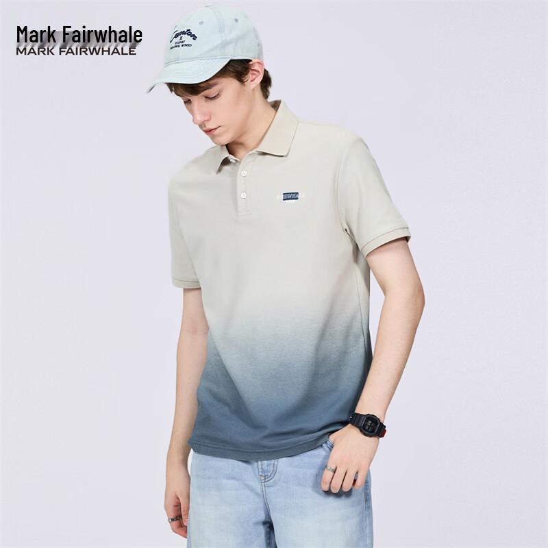 Mark Fairwhale Men s Gradient Tie-Dye Polo T-Shirt 185/XXL