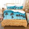 Forest Soft Duvet Cover Set,Forest Featuring Shaded Tres Dreamy Wodlplus Scene,2/3pcs Nature Scenery Beding Set Quen Sized Dimensions,Gren Brown