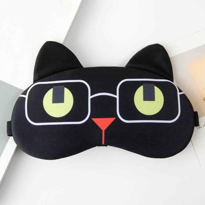 Anime Sleeping Eye Mask Søt Blindfold Eye Cover Mask Eyepatch Reise Hjem Øyne Slapp av Maske Øyenskygge