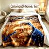 Virgin Mary Theme Custom Blanket Personalized Name & Text Customized Soft Warm Throw Blanket Home Decor
