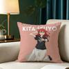 Bocchi The Rock Ikuyo Kita Square Doublesided Printed Pillow Case Bedroom Bedside Pillow Sofa Cushion Cover