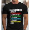Exclusive For Gamers A Perfect Day Tshirt Showcasing Tshirtblack Casual Summer Round Neck Tshirt Bold Local Stock Tshirts