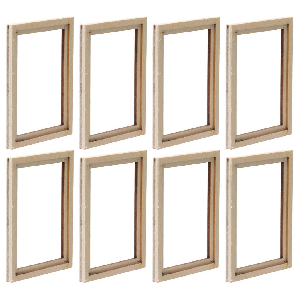 10 STÜCKE Fotorahmen Miniaturmodell DIY Produktion Exquisites Aussehen Rahmen für Fotos