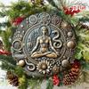 Iron Wall Art Mystical Goddess Meditation Decor Yoga Studio Living Room