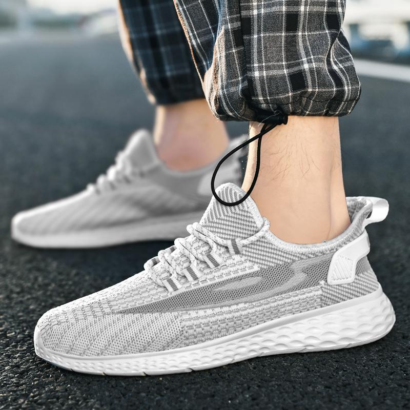 Men's Running Summer Lightweight Platform Comfortable Sports Outdoor Slow Running Soft Bottom Leisure Training Shoes Large Size