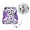 Durable Large Dog Harness for Small Dogs No Pull Adjustable and Breathable Puppies Flower Vest