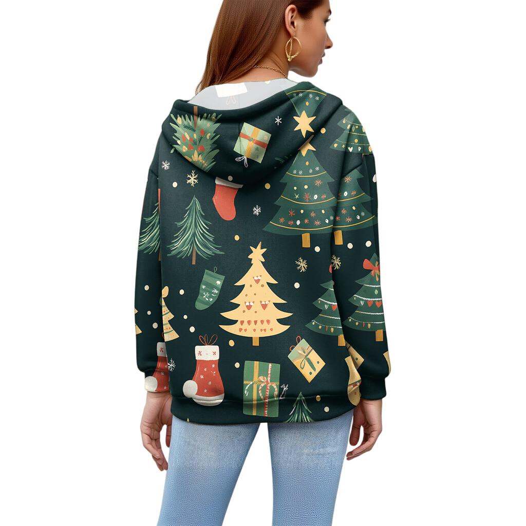Women's Fashion Daily Versatile Casual Crewneck Sweatshirts Long Sleeve Printed Top Sweatshirts