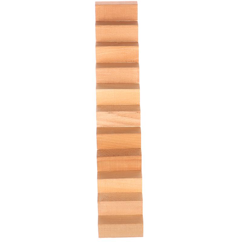 1/12 Domeček pro panenky Miniaturní Dřevěné 11-Schodové Schodiště Bez Zábradlí DIY Příslušenství
