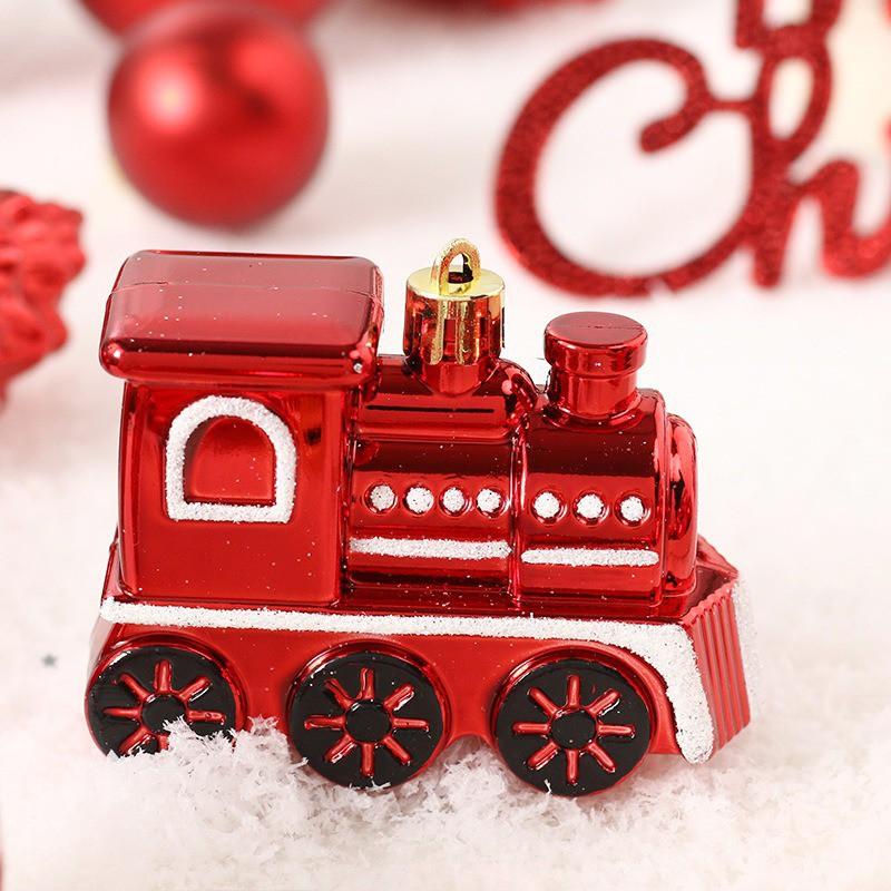 65pcs Christmas Baubles Set Plastic Ornaments Xmas Tree Hanging Decor Holiday Party Decorations