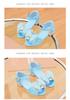 Girls' High-Heeled Crystal Sandals with Rhinestone Bow - Soft Sole Princess Shoes for 2026 Summer Performances