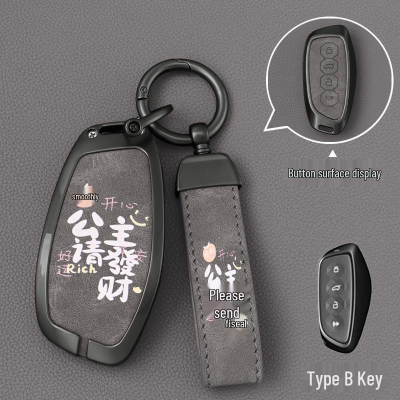 Compatible Key Cover for Great Wall Haval Models: H6, M6 Plus, Menglong H2, Big Dog, F7, Shenshou, H9, Chitu.