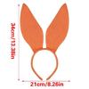 Diadema a forma di orecchie lunghe da ragazza Divertente cerchietto da coniglio per festa Compleanno Fasce per capelli Copricapo da palcoscenico Accessori per foto di Pasqua
