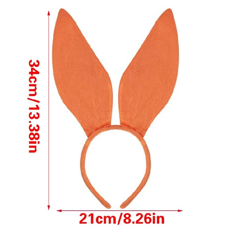 Diadema a forma di orecchie lunghe da ragazza Divertente cerchietto da coniglio per festa Compleanno Fasce per capelli Copricapo da palcoscenico Accessori per foto di Pasqua