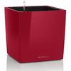 LECHUZA Pot De Fleur - Cube Premium 40 - 39,0 X 39,0 X 40 Cm - Kit Complet - Rouge Scarlet Brillant