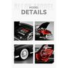 1/18 Benz 300SL Alloy Classic Sports Car Model Diecasts Metal Retro Old Vehicles Car Model High Simulation Sound Light Kids Toys Gift