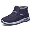 Women's Plus Size Fleece-Lined Cotton Snow Boots - Warm, Thickened, Short Boots for Middle-aged and Elderly Couples