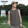 TonLion Men's 100% Cotton Casual Sleeveless T-Shirt