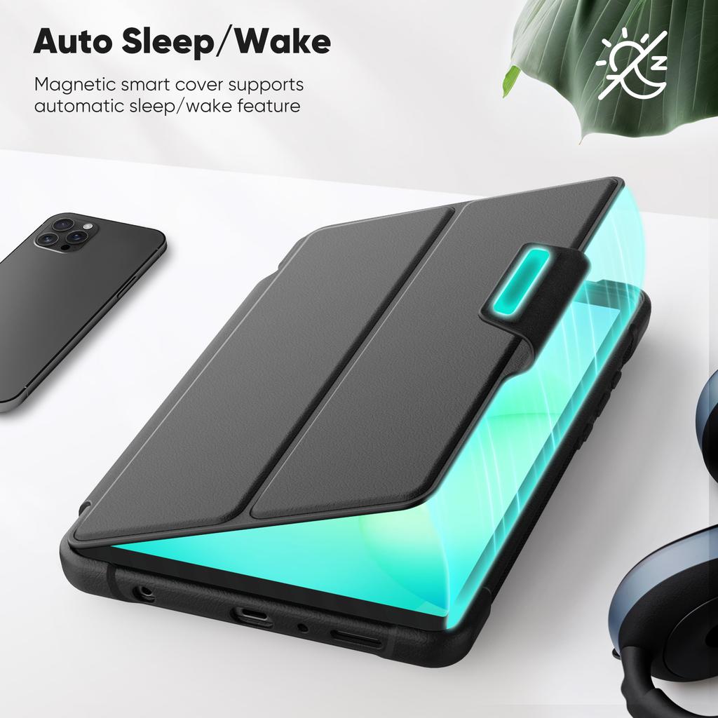 For Samsung Galaxy Tab A11/A9 Tablet Case Detachable PC + TPU + PU Leather Flip Cover