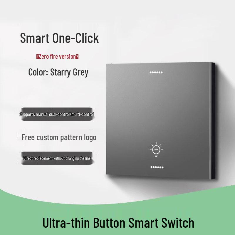 

Zhengshang Mesh2.0 Smart Switch Panel: Whole House Dual Voice & Mobile Control, Mijia-Connected.