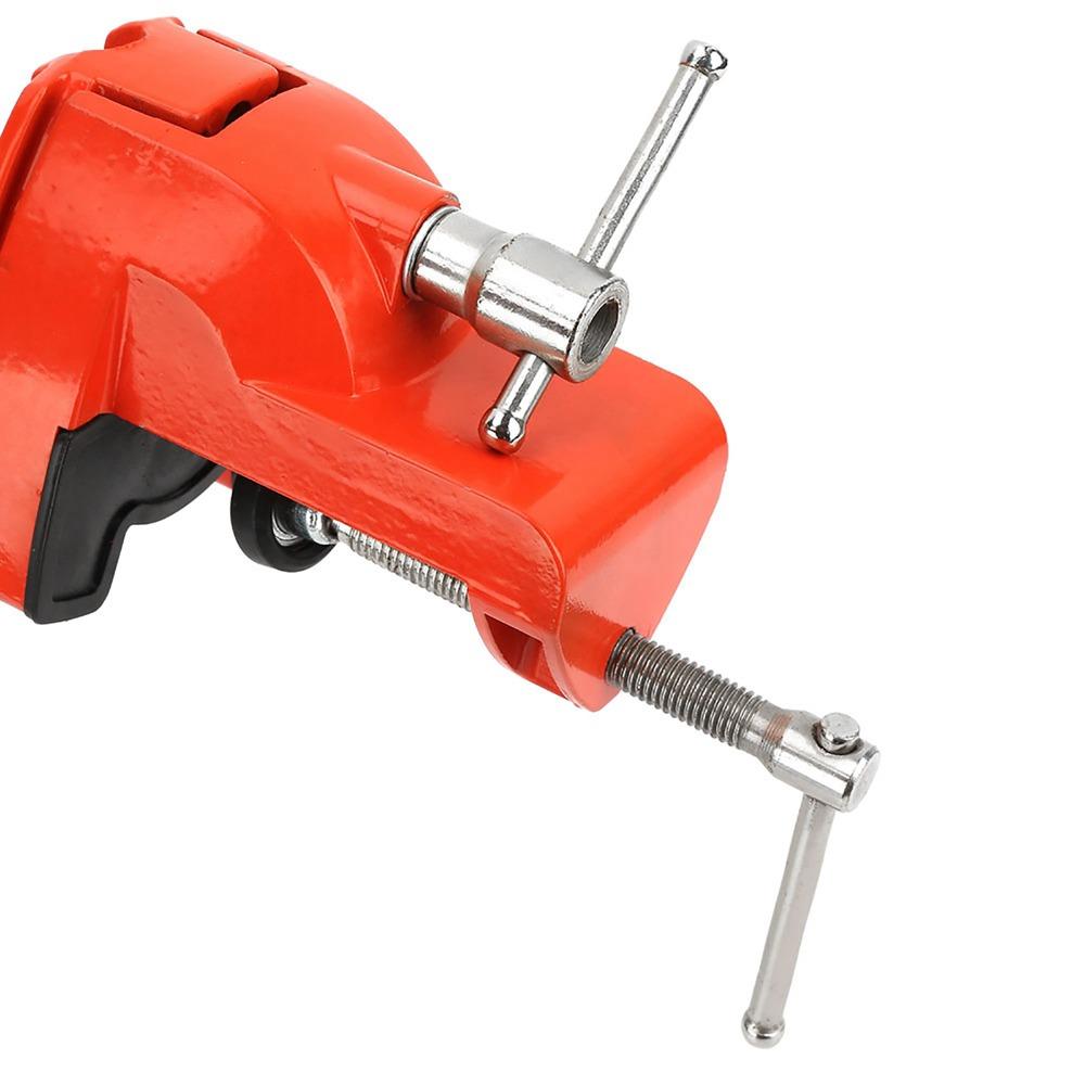 Swivel Base Adjustable Clamp Vise 360° Rotating Bench Clamp Vise Heavy Duty Vise Metalworking